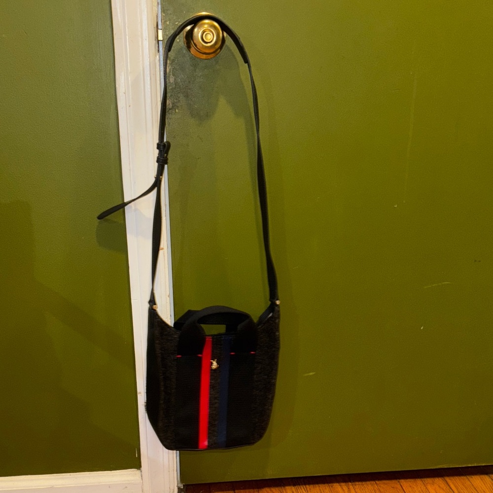 Ellen Degeneres Black and Red Shoulder Bag